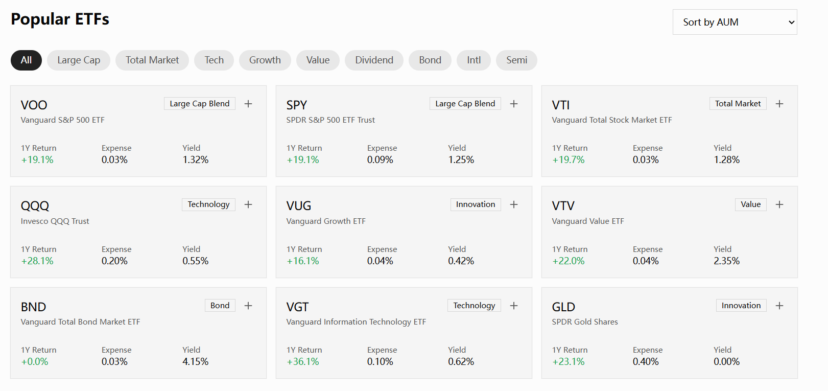 etfsift.com 更快找到更合适的 ETF 股票。 screenshot 2